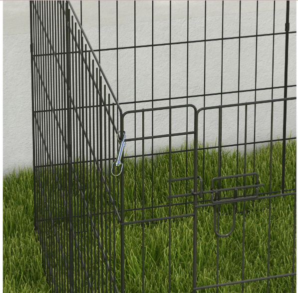 Corralito Perros PawHut 8 Paneles 76x61cm