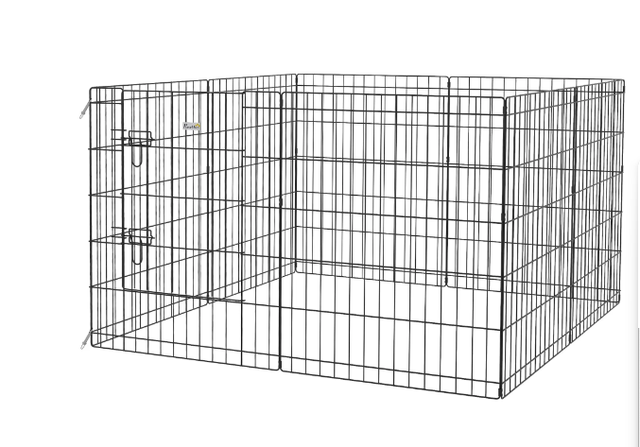 Corralito Perros PawHut 8 Paneles 76x61cm