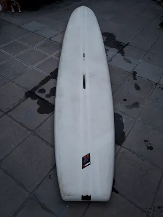 Tabla d surf blanca con complementos, 2"60 x 70 cm