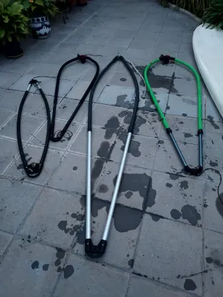 Tabla d surf blanca con complementos, 2"60 x 70 cm