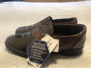 Zapatillas Mujer Marrón y Dorado