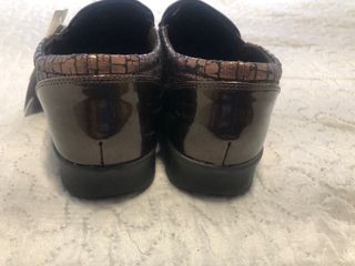 Zapatillas Mujer Marrón y Dorado