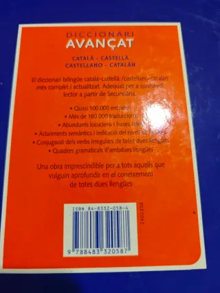 Diccionario avanzado y diccionario de sinónimos