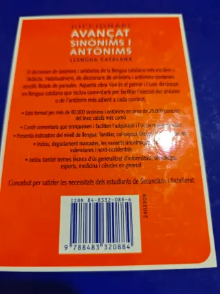 Diccionario avanzado y diccionario de sinónimos