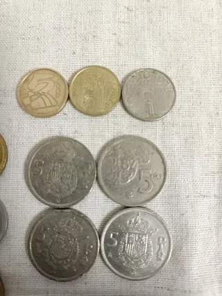 Lote monedas Españolas Pesetas y Duros..