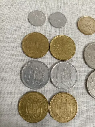 Lote monedas Españolas Pesetas y Duros..