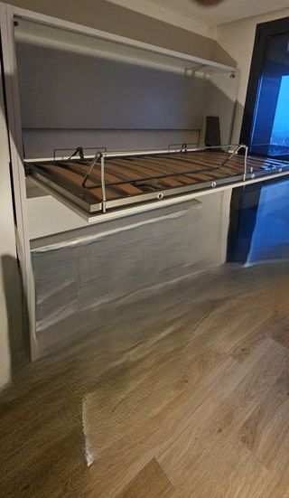 Litera abatible con colchón nuevo 90 cm