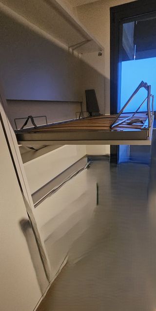 Litera abatible con colchón nuevo 90 cm