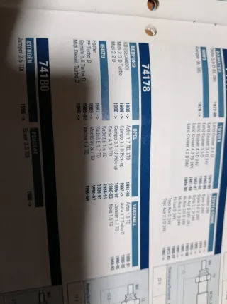 4 Calentadores FAE 74178 Opel Isuzu