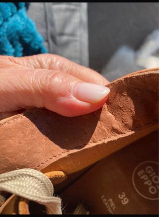 Botines de piel con flecos