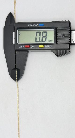 Cadena Forzada de oro de 18k, 2.42 g, 45.5 cm.