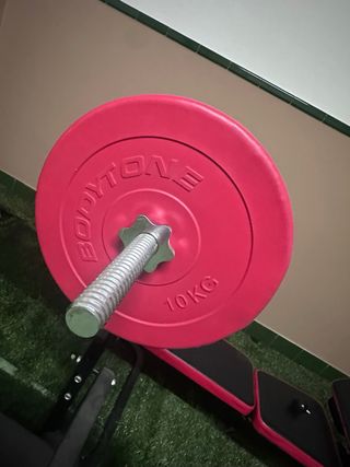 Banco multifunción ISE + Barra y discos