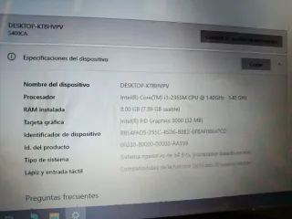 Portátil ASUS Intel I3 con 8 gigas de RAM