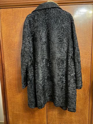 Cappotto Astrakan Nero