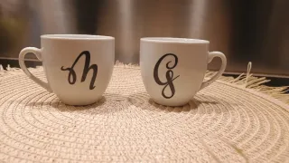 1 Tazzina personalizzata con lettera