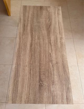 Mesa baja de centro madera y metal