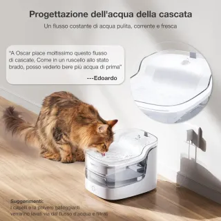 Fontanella wifi automatica per gatti e cani