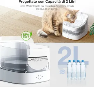 Fontanella wifi automatica per gatti e cani