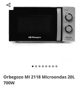 Orbegozo MI 2118 Microondas 20L 700W