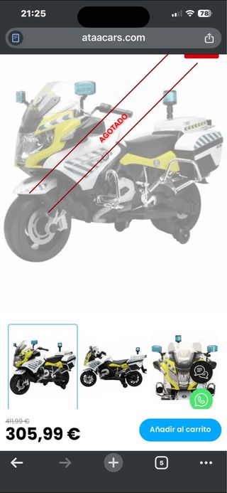 Moto Eléctrica Infantil BMW