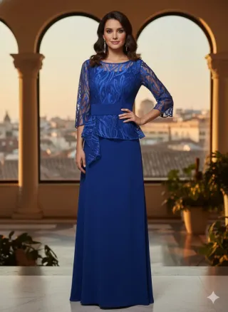 Vestido fiesta/ceremonia azul