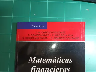 Matemáticas financieras aplicadas.