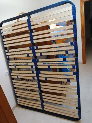 Somier 150cm Metal y Madera