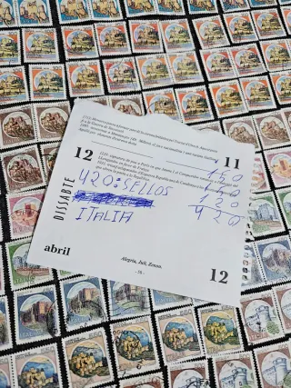 Lote de 420 sellos Italia