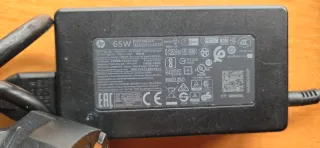 Cargador HP 65W clavija azul