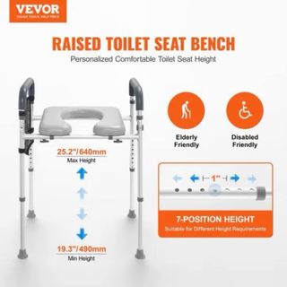 Asiento Elevador VEVOR para Inodoro Ajustable