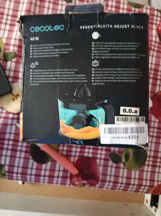 Exprimidor Cecotec Essentialvita Adjust Negro