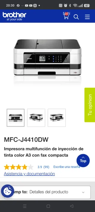 Impresora Multifunción Brother MFC-J4410DW