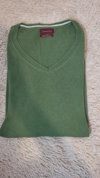 Jersey Emidio Tucci verde 100% algodón