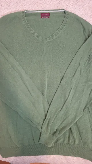 Jersey Emidio Tucci verde 100% algodón