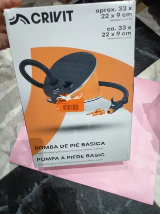 Bomba de pie CRIVIT inflar/desinflar