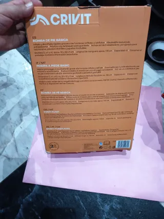 Bomba de pie CRIVIT inflar/desinflar