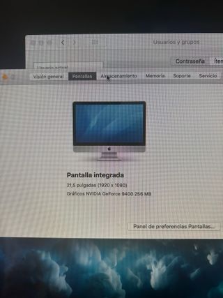 iMac 2009 Apple Plata