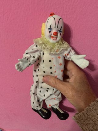 3 Figuras Payaso Porcelana + Gafas