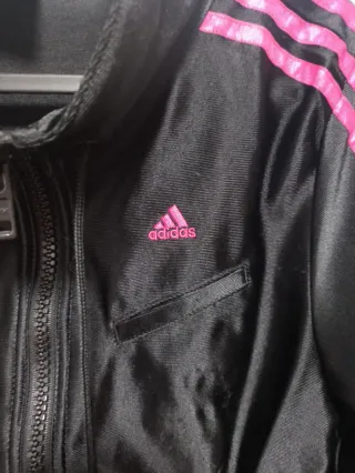 Chaqueta Adidas Negra y Rosa