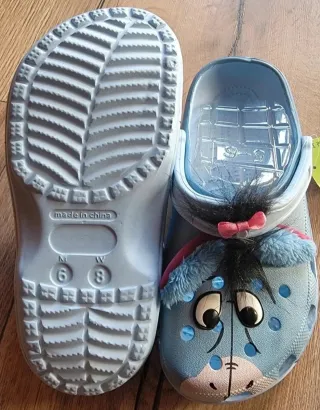 Zuecos Eeyore Azul y Rosa