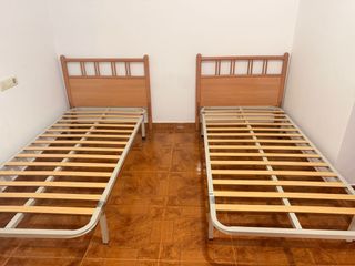 2 Somieres de Cama 90 Madera y Metal