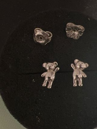 Pendientes Oso Tous Plata Pequeños