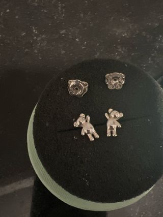 Pendientes Oso Tous Plata Pequeños