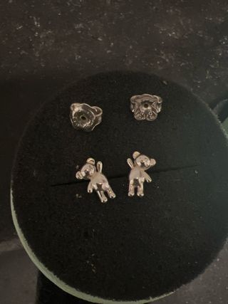 Pendientes Oso Tous Plata Pequeños