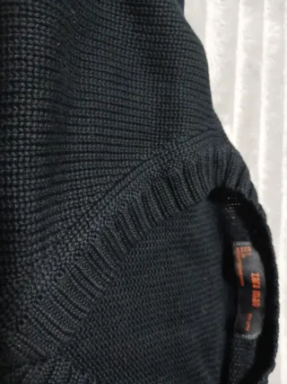 Jersey Zara Hombre Negro Dorado Talla L Nuevo