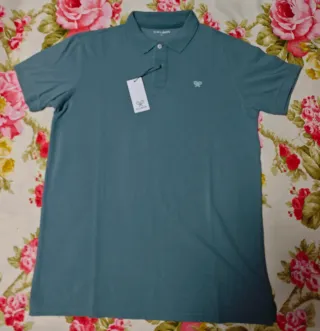 Polo Silbon Verde Claro Talla M Nuevo hombre