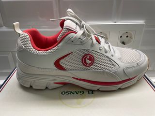 Zapatillas El Ganso Blancas y Rojas Talla 45