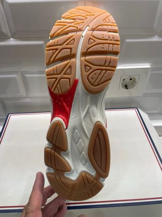 Zapatillas El Ganso Blancas y Rojas Talla 45