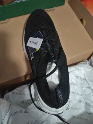 Zapatillas Lacoste Neo Run Eco Negras/Grises