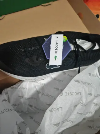 Zapatillas Lacoste Neo Run Eco Negras/Grises